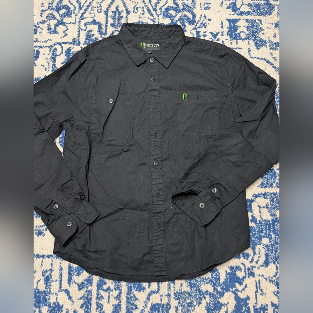 Monster Energy Button Down Shirt